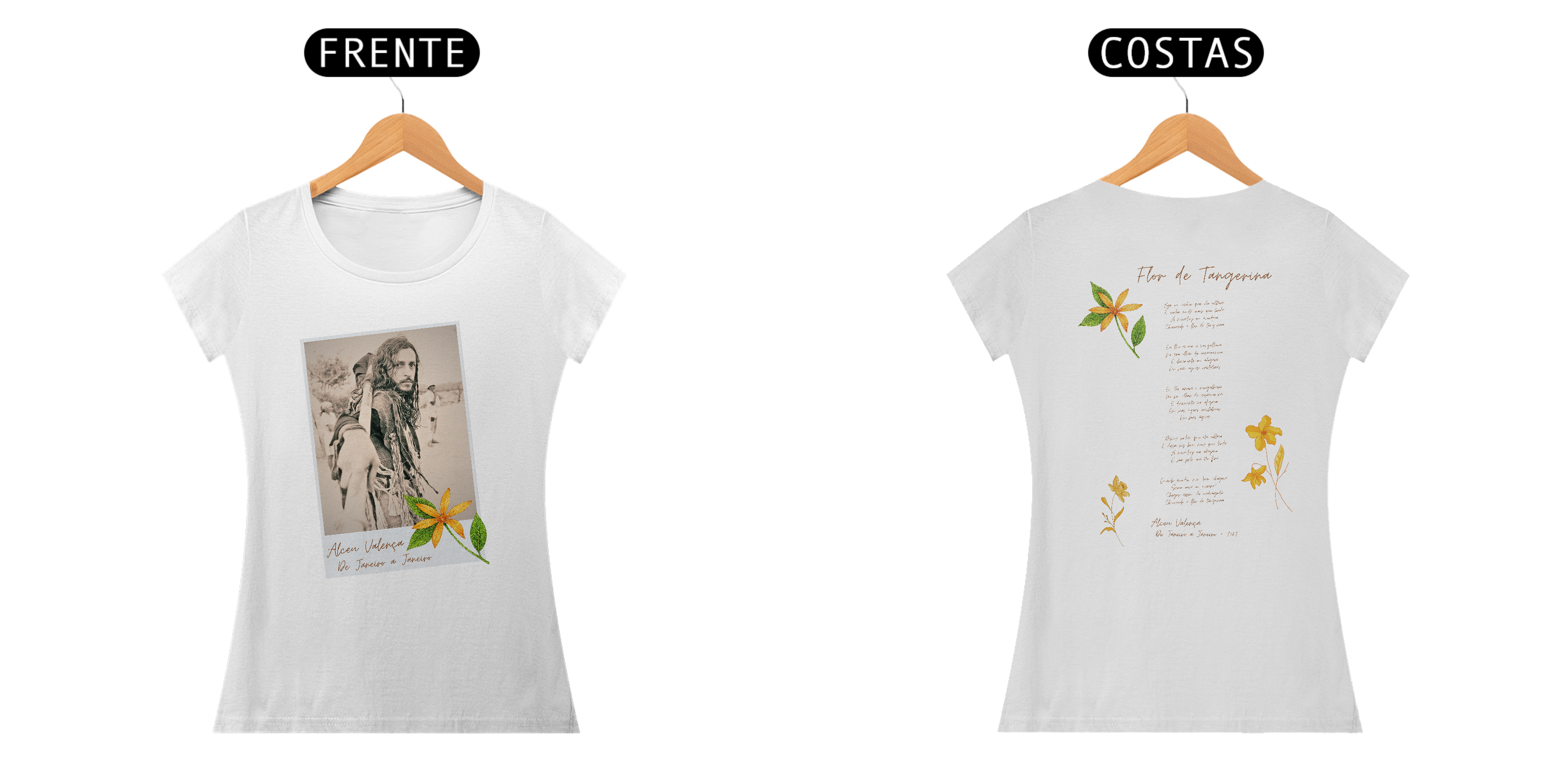 Caneca Baby Long Quality Flor de Tangerina - Alceu Valença