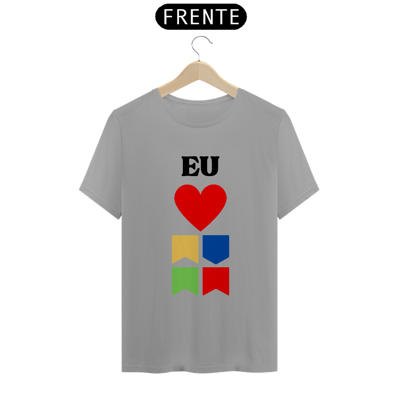 Camiseta Quality Eu Amo Arraiá - Vertical v2