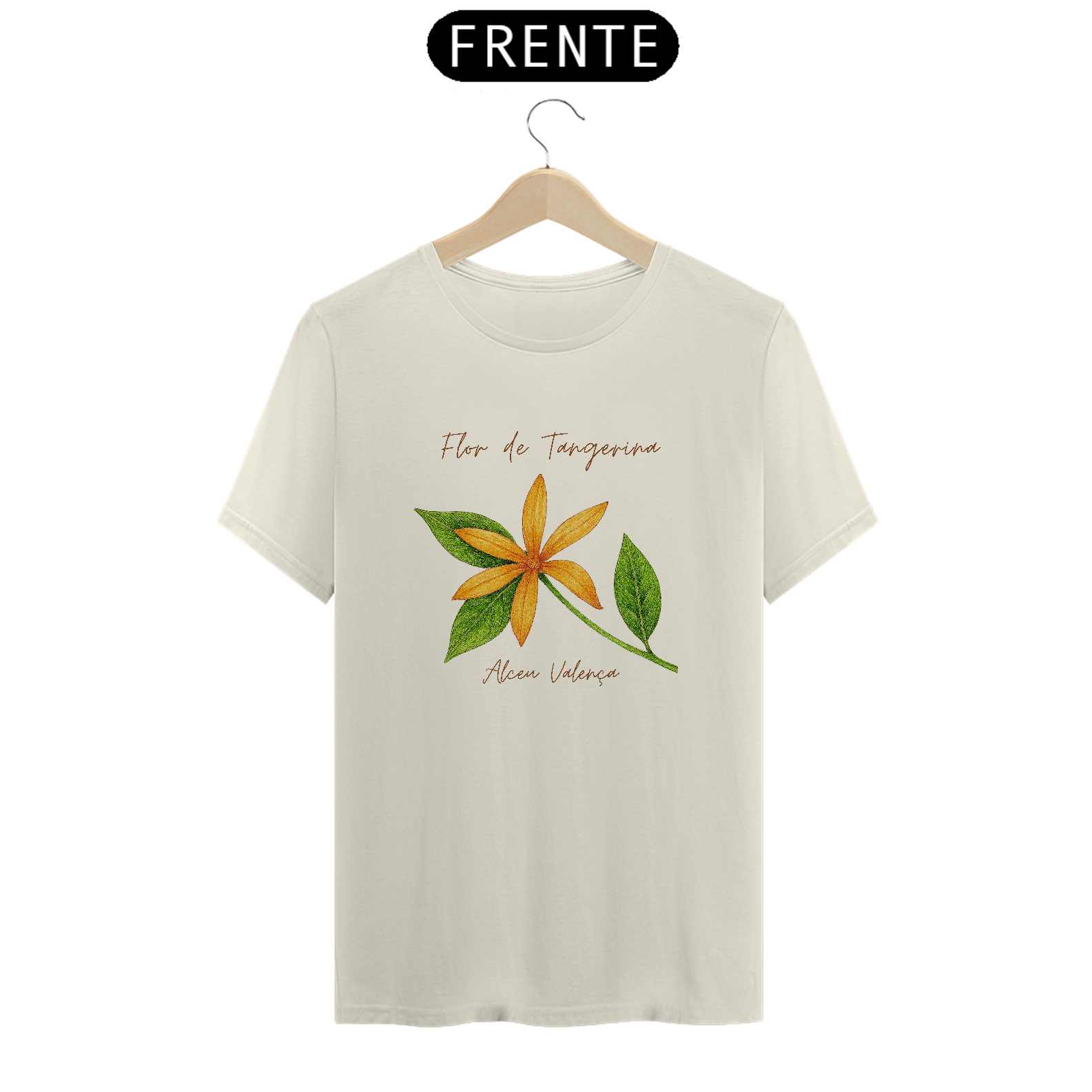 Camiseta Prime Flor de Tangerina