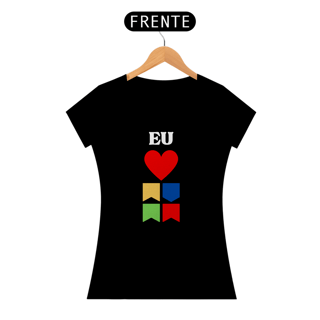 Camiseta Baby Long Quality Eu Amo Arraiá - Vertical v2