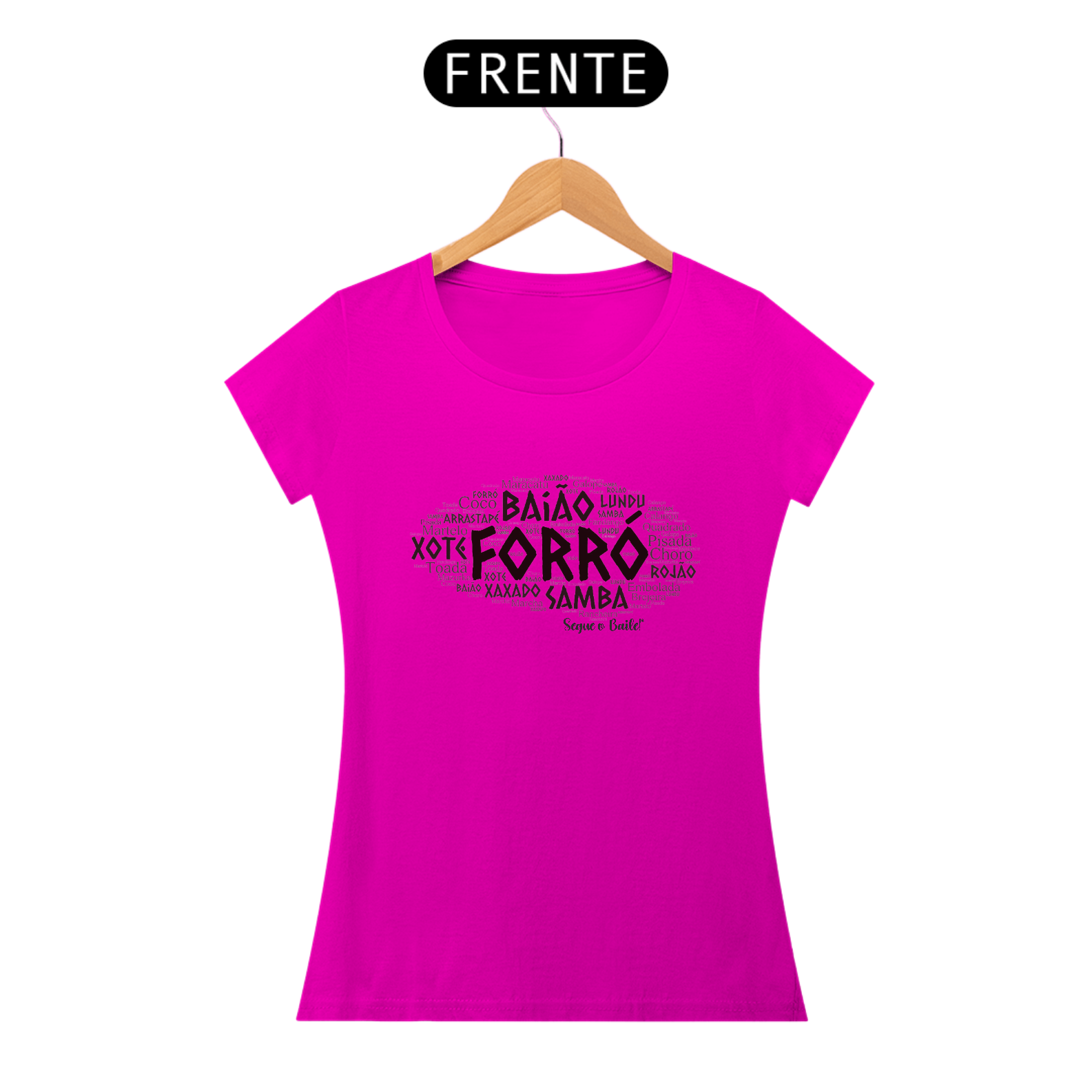 Camiseta Forró Nuvem de Palavras - Feminino