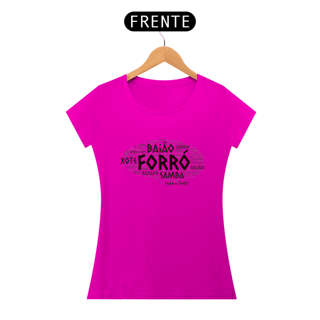 Camiseta Forró Nuvem de Palavras - Feminino