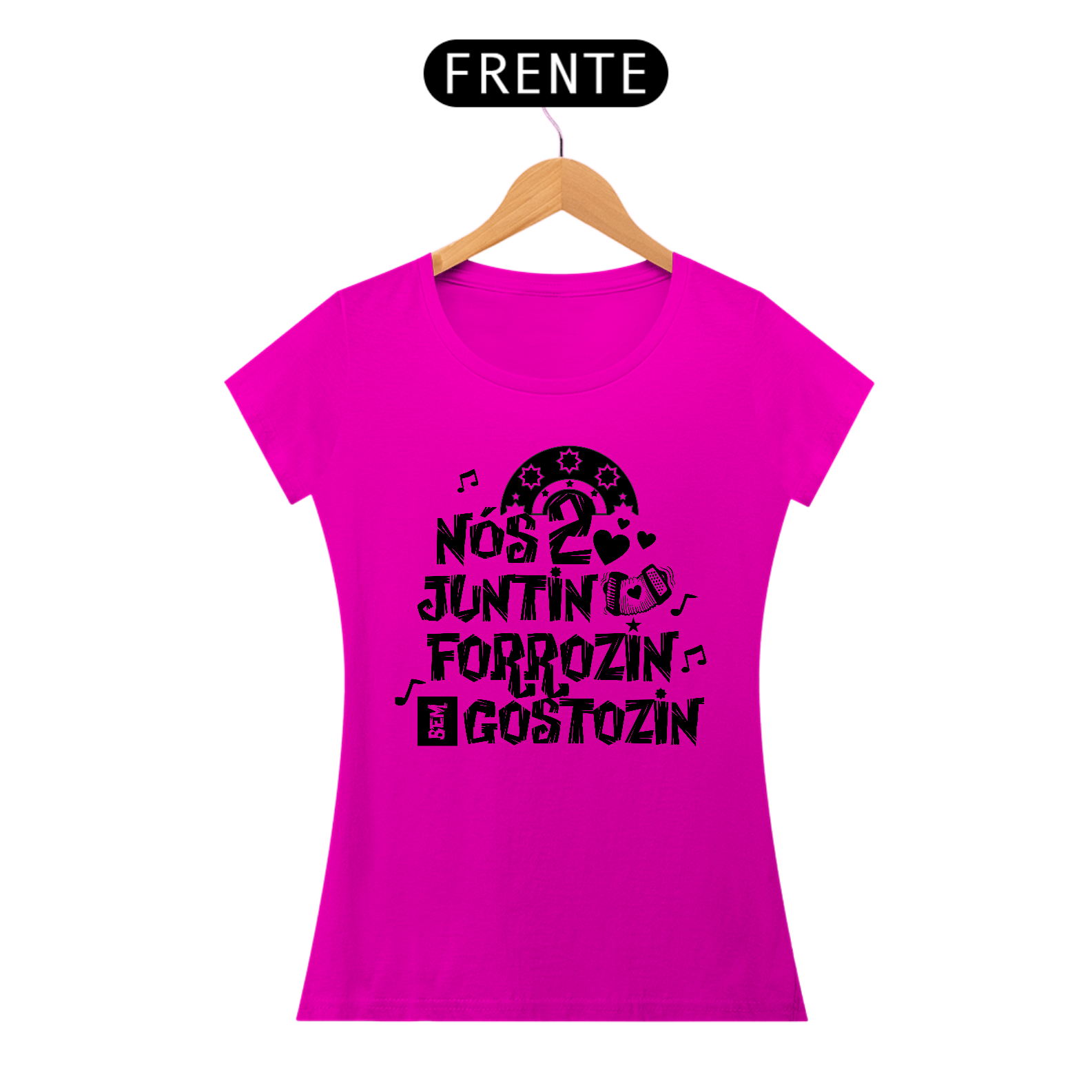 Camiseta Baby Long Nós 2 no Forrozin - Feminina