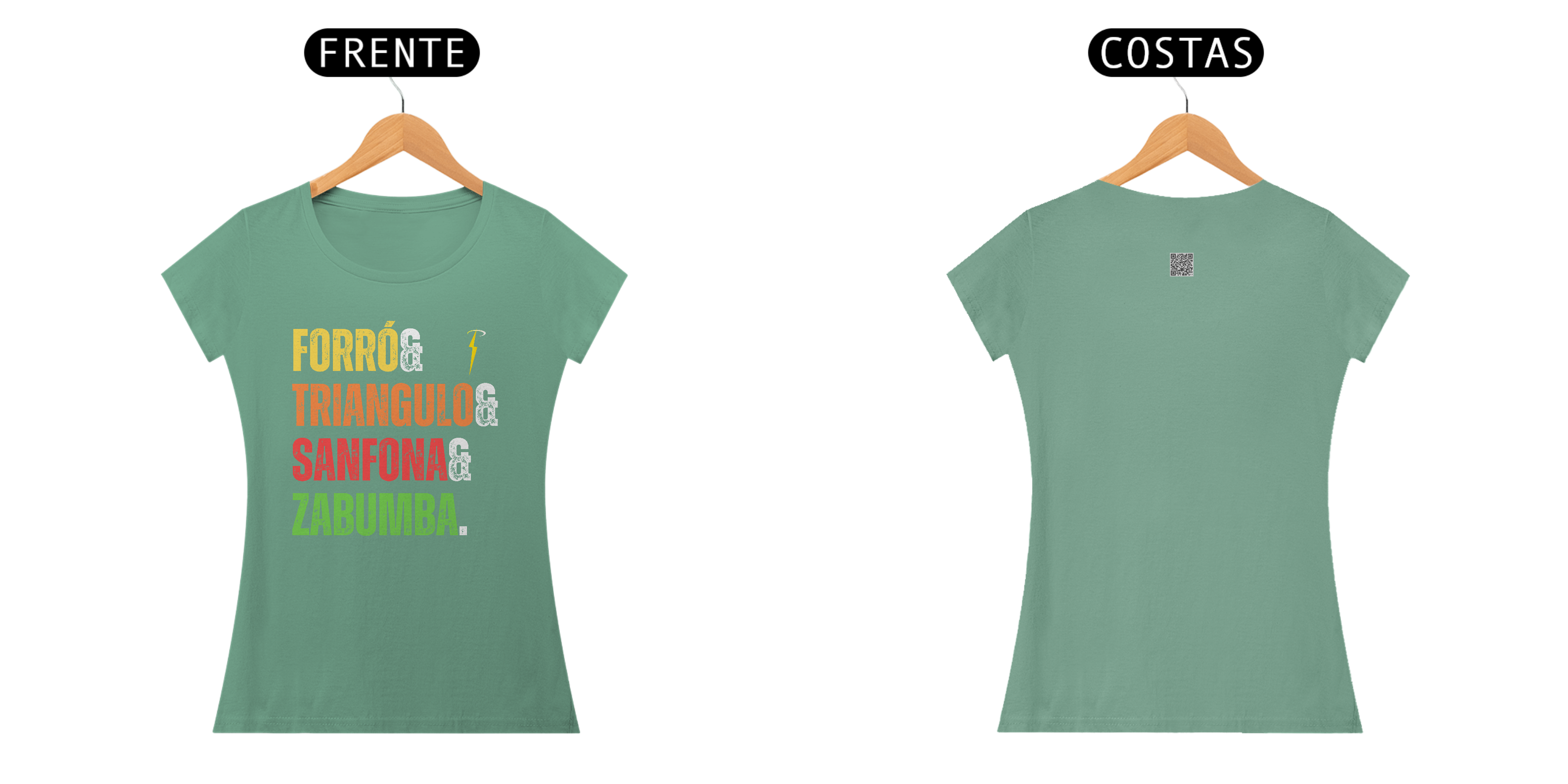 Camiseta Baby Long Estonada Trio de Forró