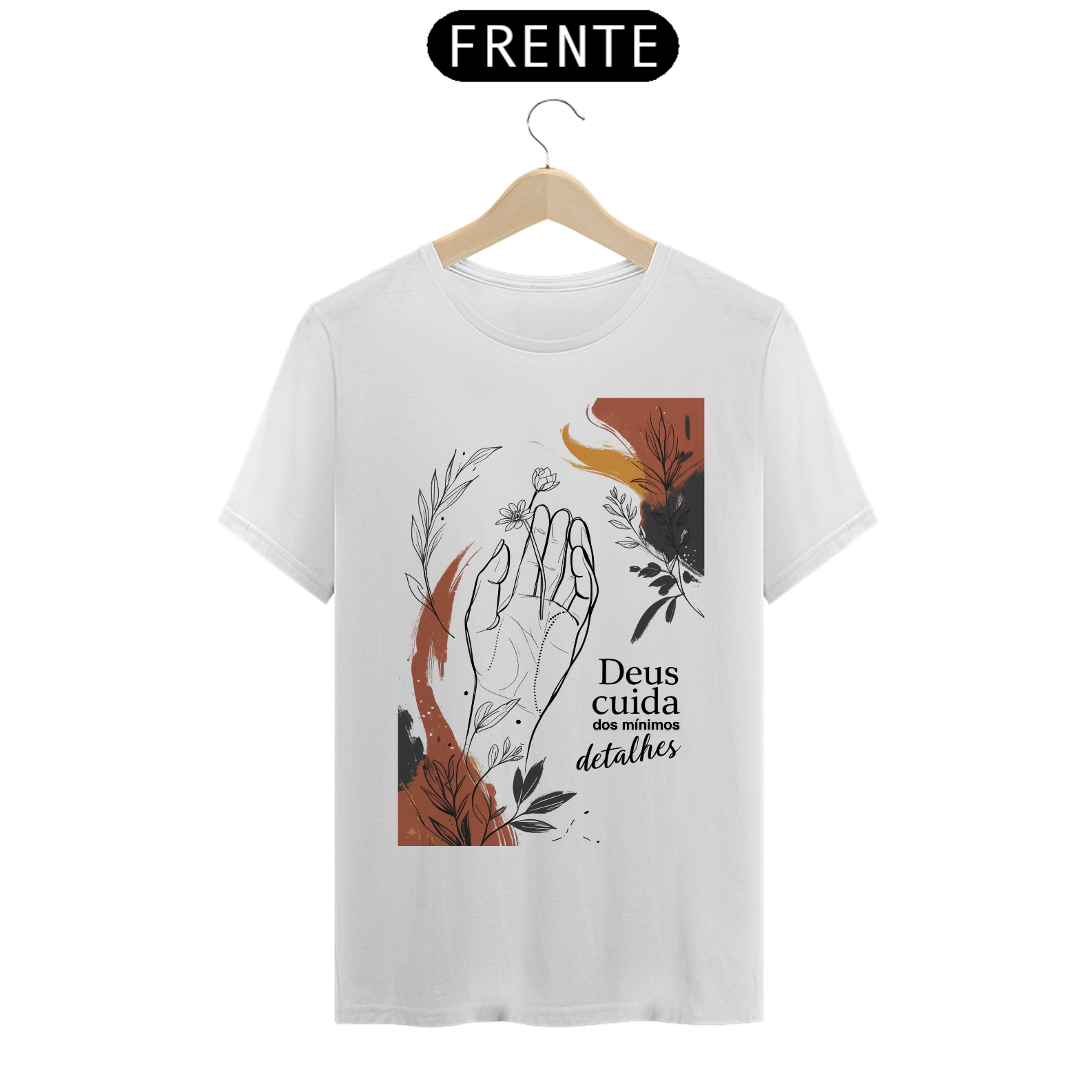 Camiseta unissex - Deus cuida dos detalhes