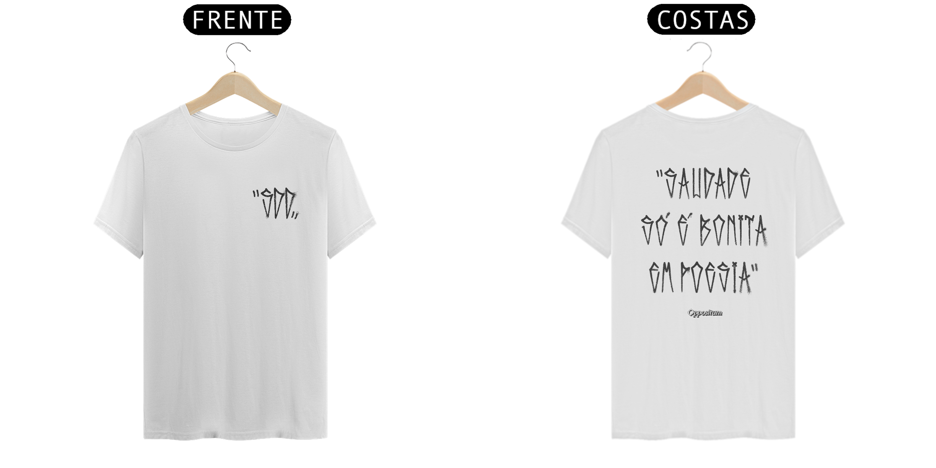 Camiseta Prime Branca/Marfim - Saudade