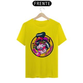 Camiseta Gueixa bola de chiclete Estampa Japonesa