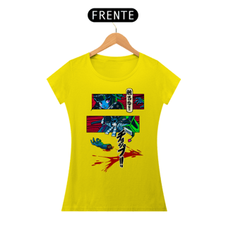 Camiseta Feminina Não me toque Estampa Japonesa