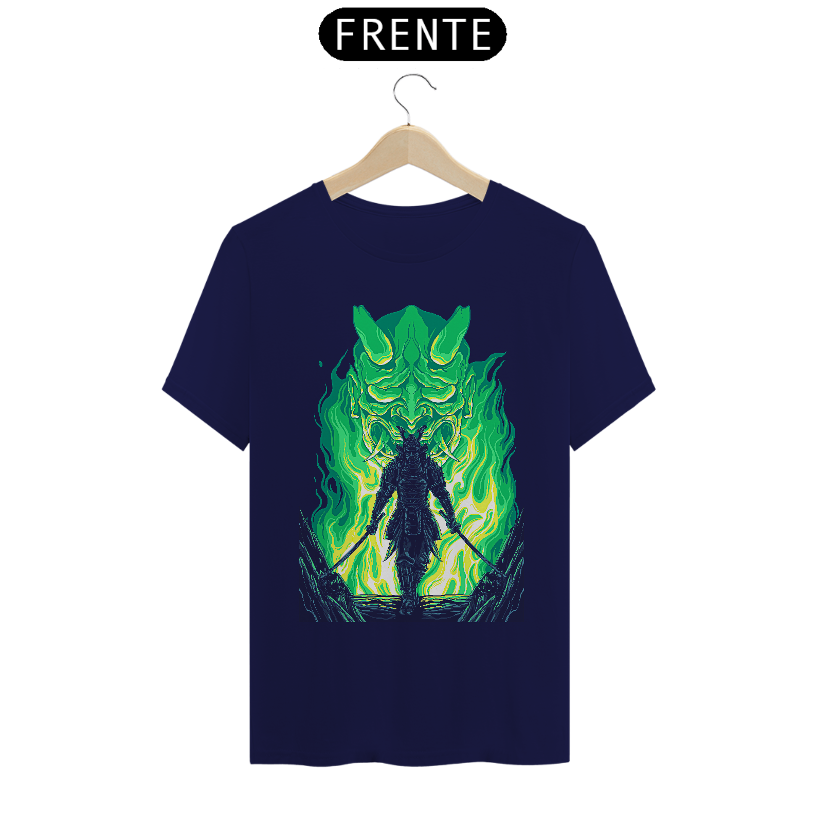 Camiseta Hannya Samurai Estampa Japonesa