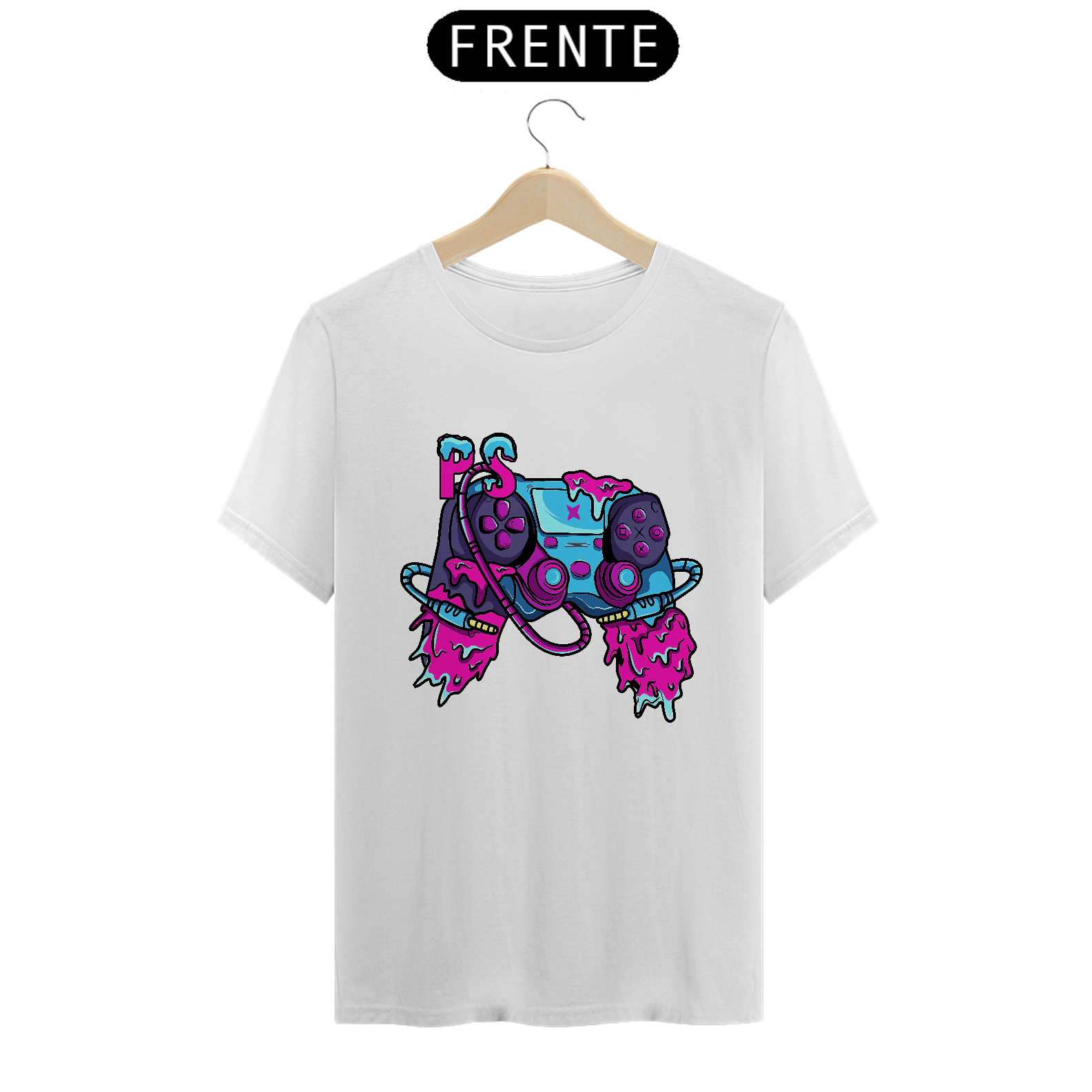 Camiseta Controle PS Joystick Estampa GAME