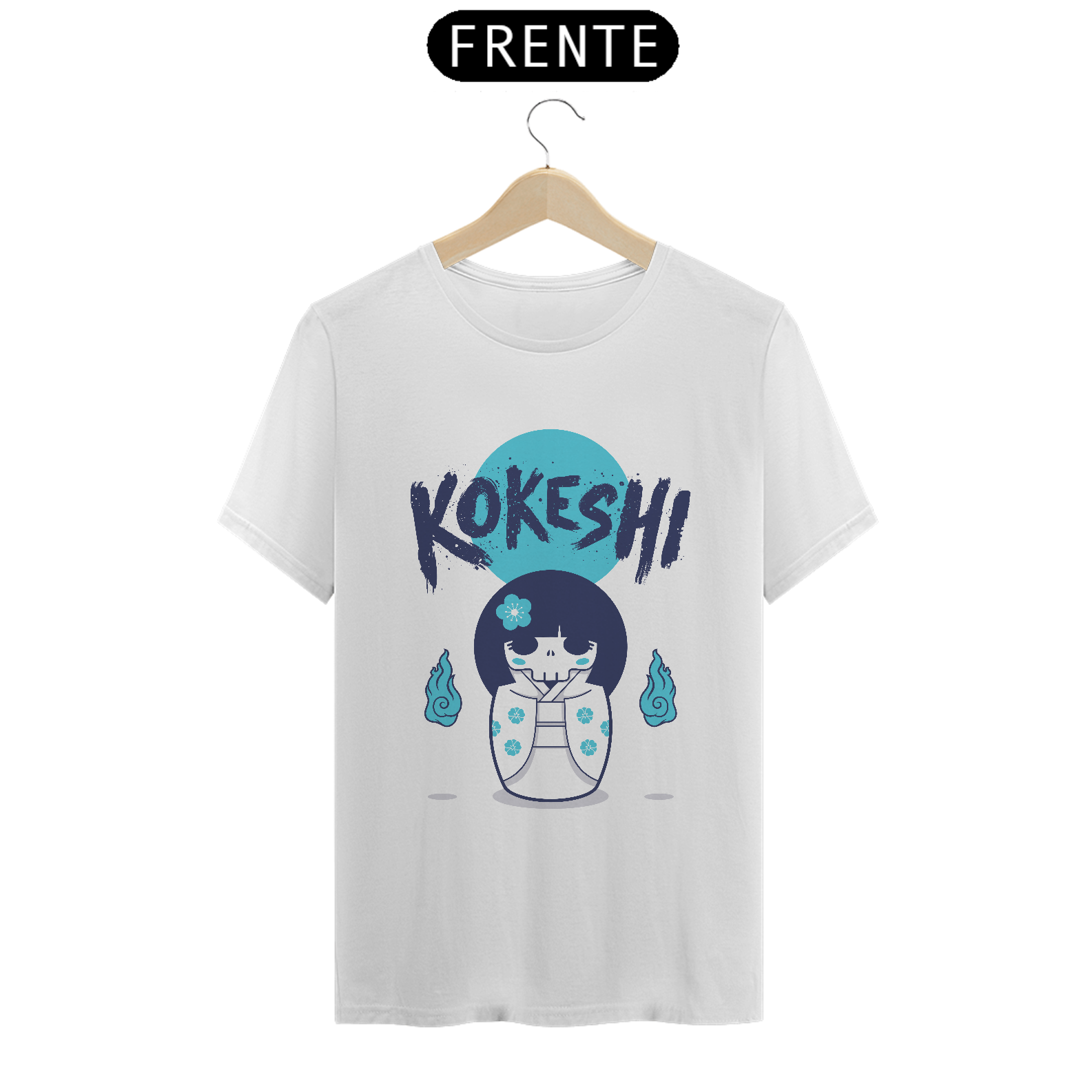 Camiseta Kokeshi Estampa Japonesa
