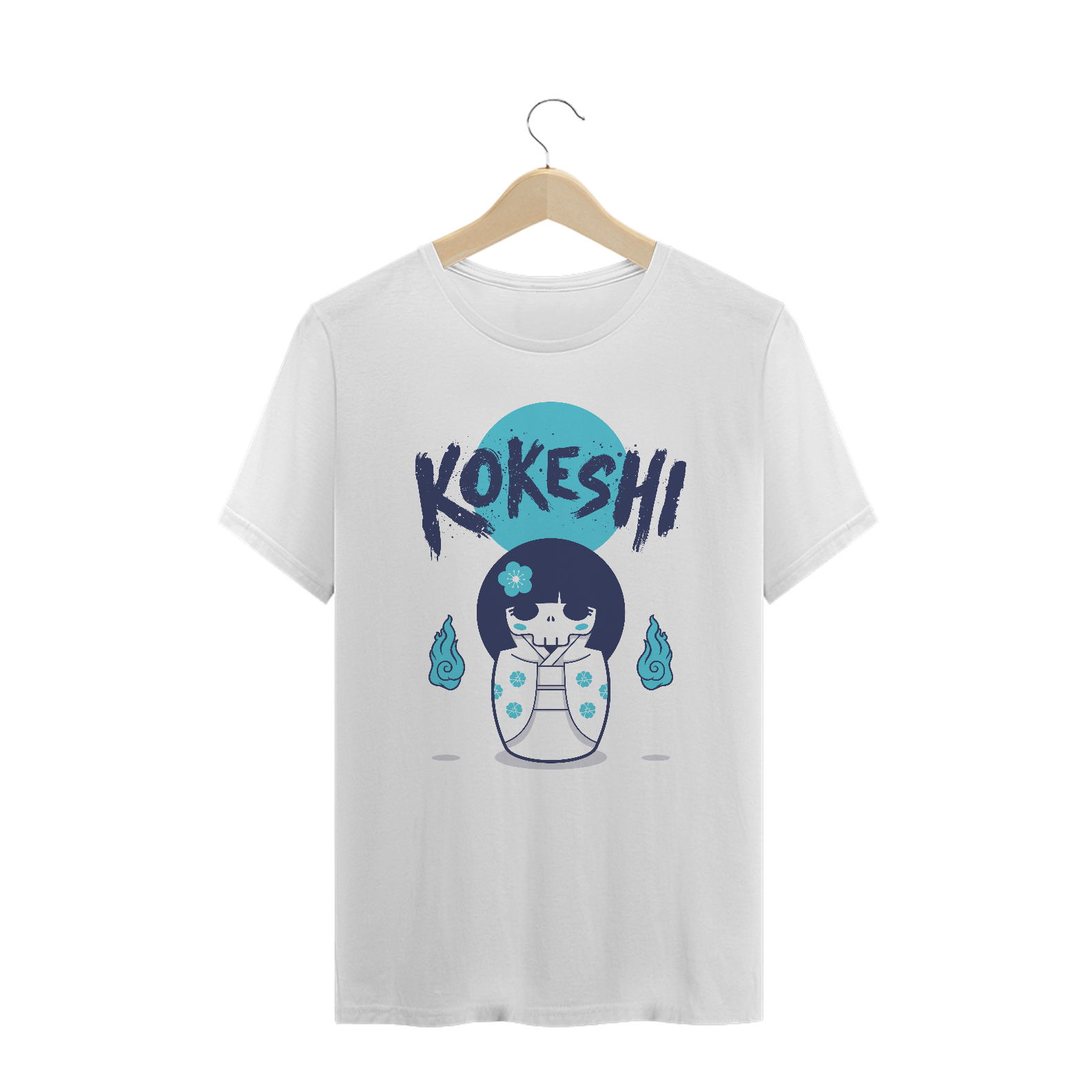 Camiseta Plus Size Kokeshi Estampa Japonesa