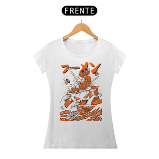 Camiseta Feminina Monstro Lamen Estampa Japonesa
