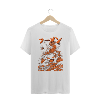 Camiseta Plus Size Monstro Lamen Estampa Japonesa 