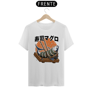 Camiseta Sushi Atum Estampa Japonesa 