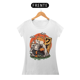 Camiseta Feminina Shiba no Sake Estampa Japonesa 