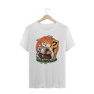 Camiseta Plus Size Shiba no Sake Estampa Japonesa 