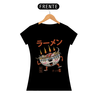 Camiseta Feminina Lámen Yokai Estampa Japonesa