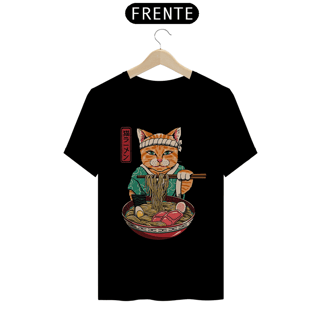 Camiseta Gato Lámen Estampa