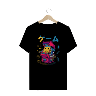 Camiseta Plus Size Tokyo Arcade Estampa Japonesa