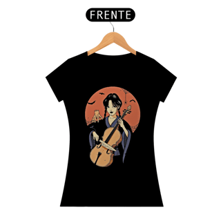 Camiseta Feminina Sinfonia da Escuridão Estampa GEEK