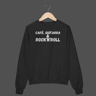Moletom Fechado Prime | Café, Guitarra & Rock'N'Roll