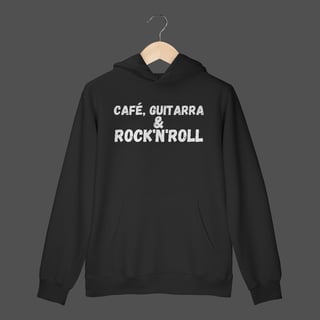 Moletom Canguru Prime | Café, Guitarra & Rock