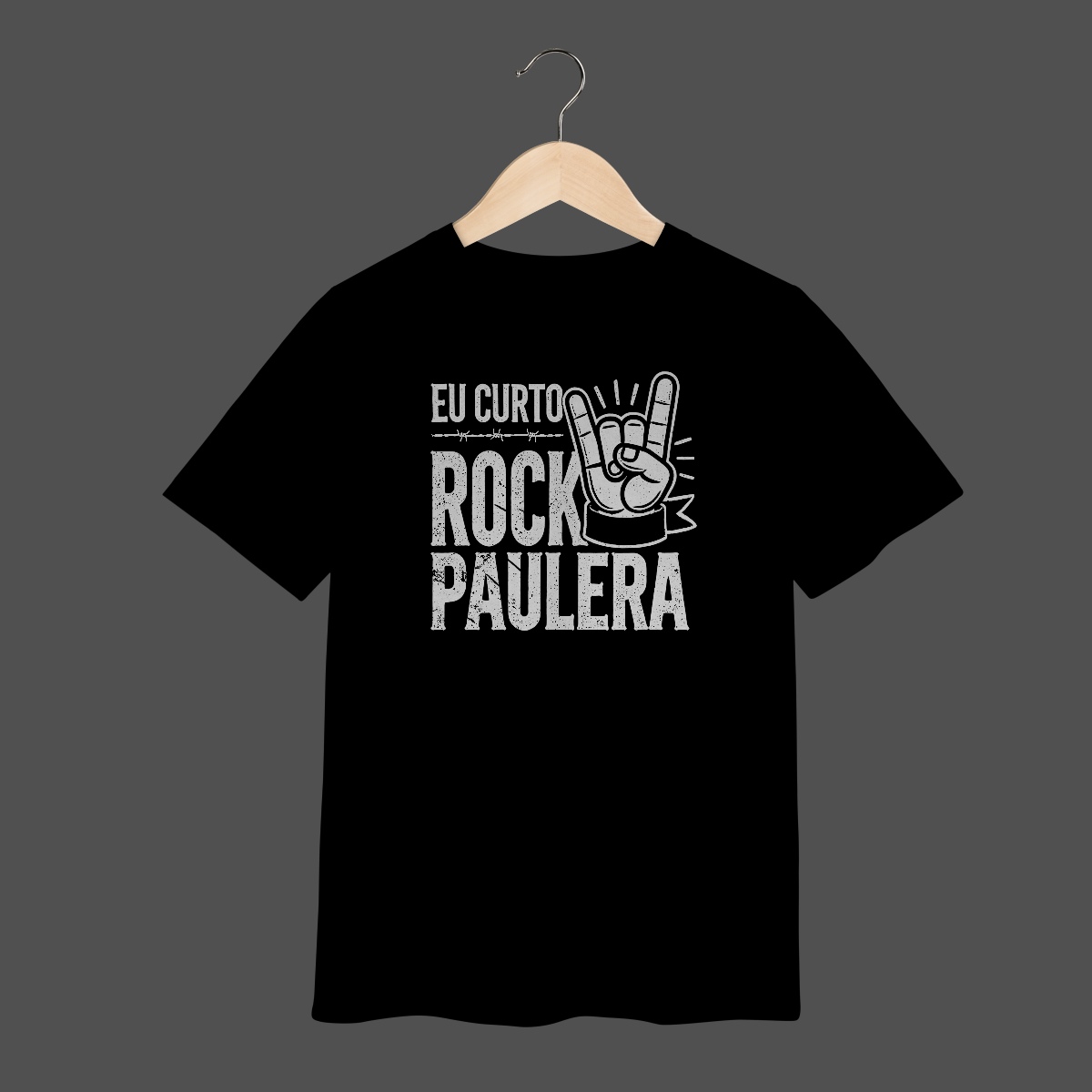 Camiseta Infantil (2 a 8) | Eu Curto Rock Paulera