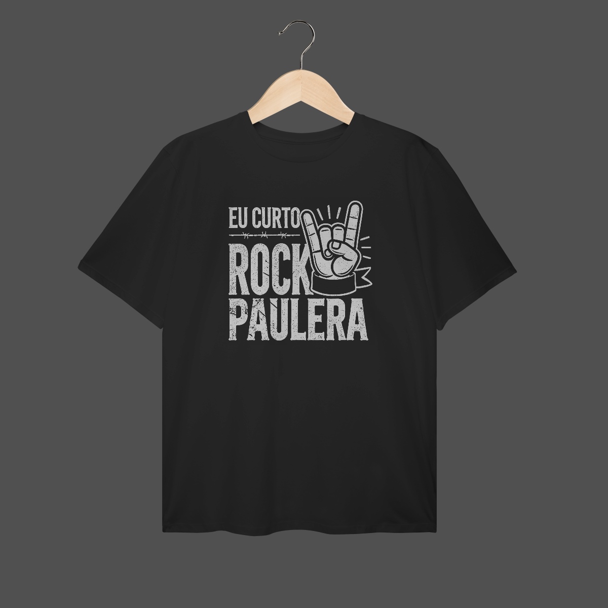 Camiseta Plus Size | Eu Curto Rock Paulera