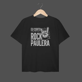 Camiseta Plus Size | Eu Curto Rock Paulera