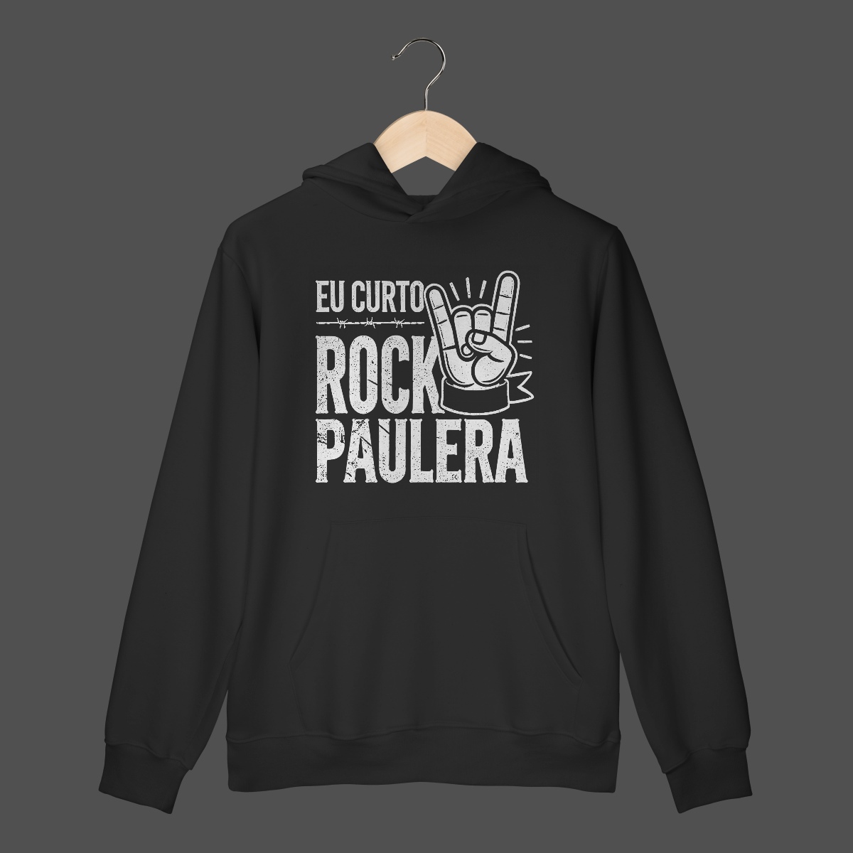 Moletom Canguru Prime | Eu Curto Rock Paulera