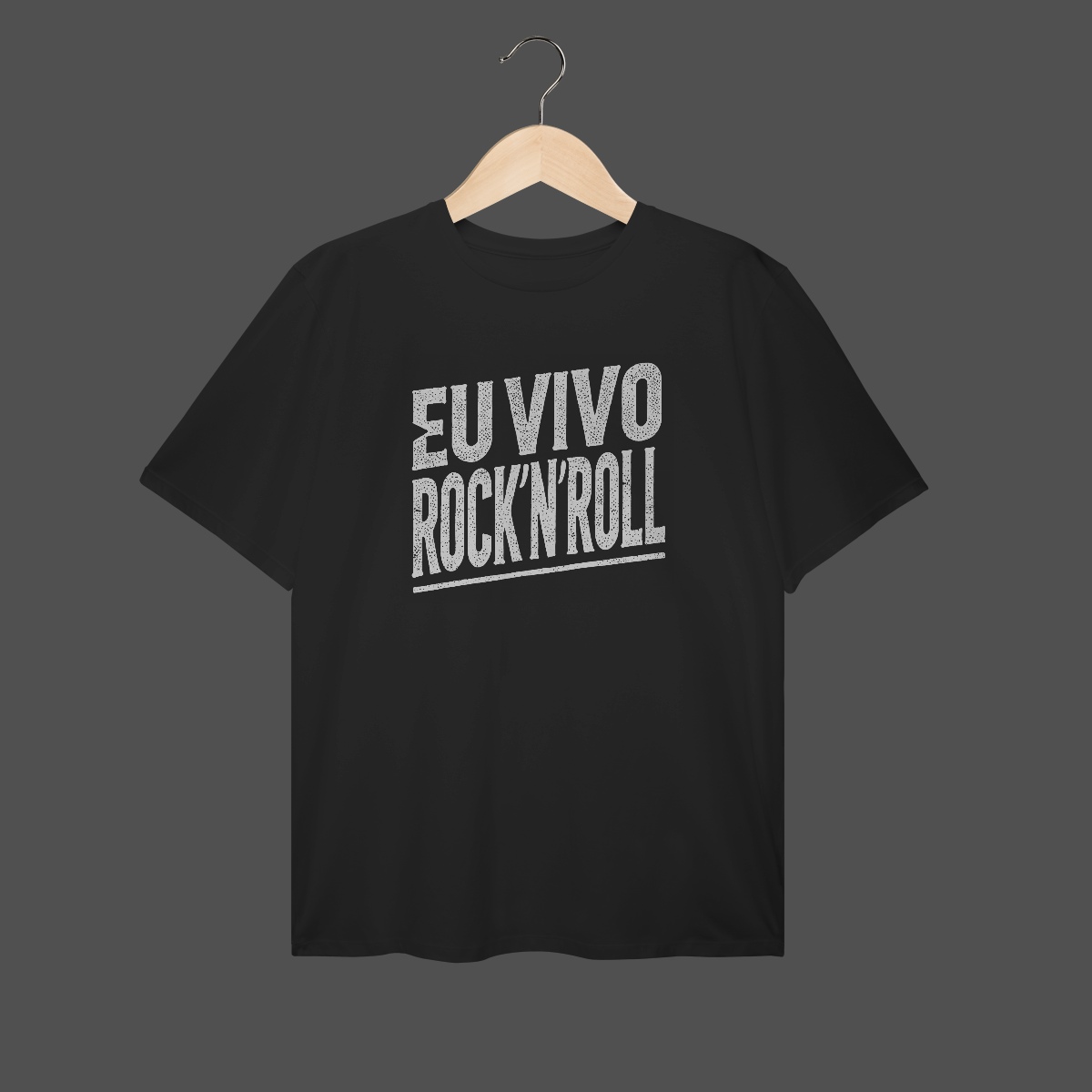 Camiseta Plus Size | Eu Vivo Rock'N'Roll