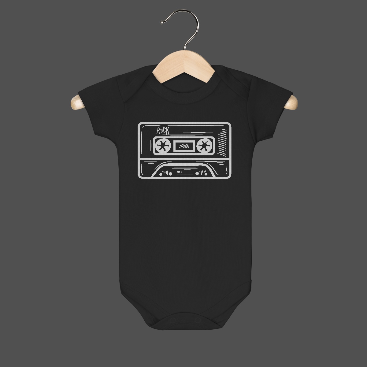 Body Infantil | Fita K7 Rock