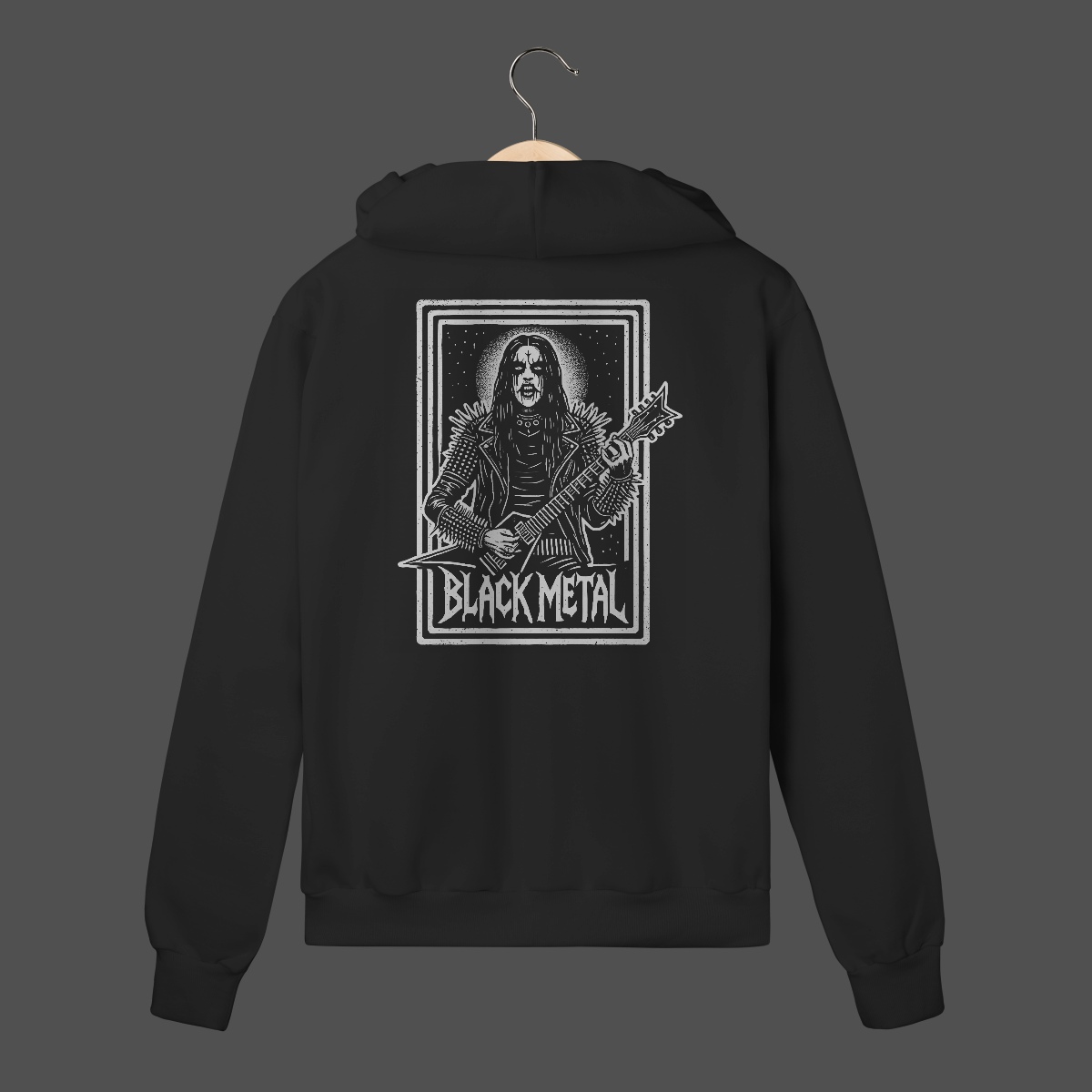 Moletom C/ Zíper Prime | Black Metal