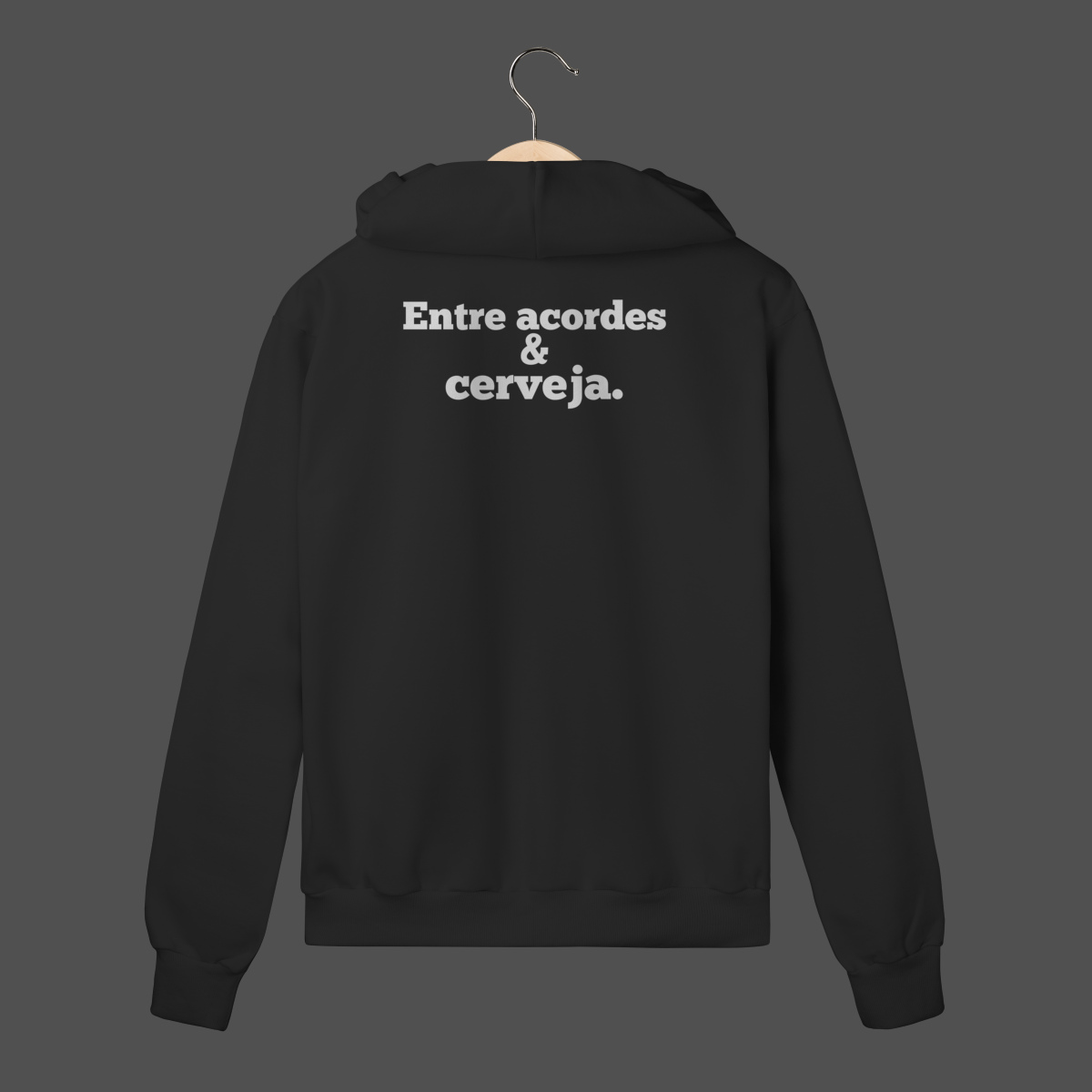 Nome do produto: Moletom C/ Zíper Prime | Entre acordes & cerveja.