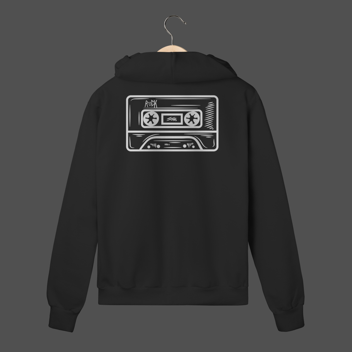 Nome do produto: Moletom C/ Zíper Prime | Fita K7 Rock