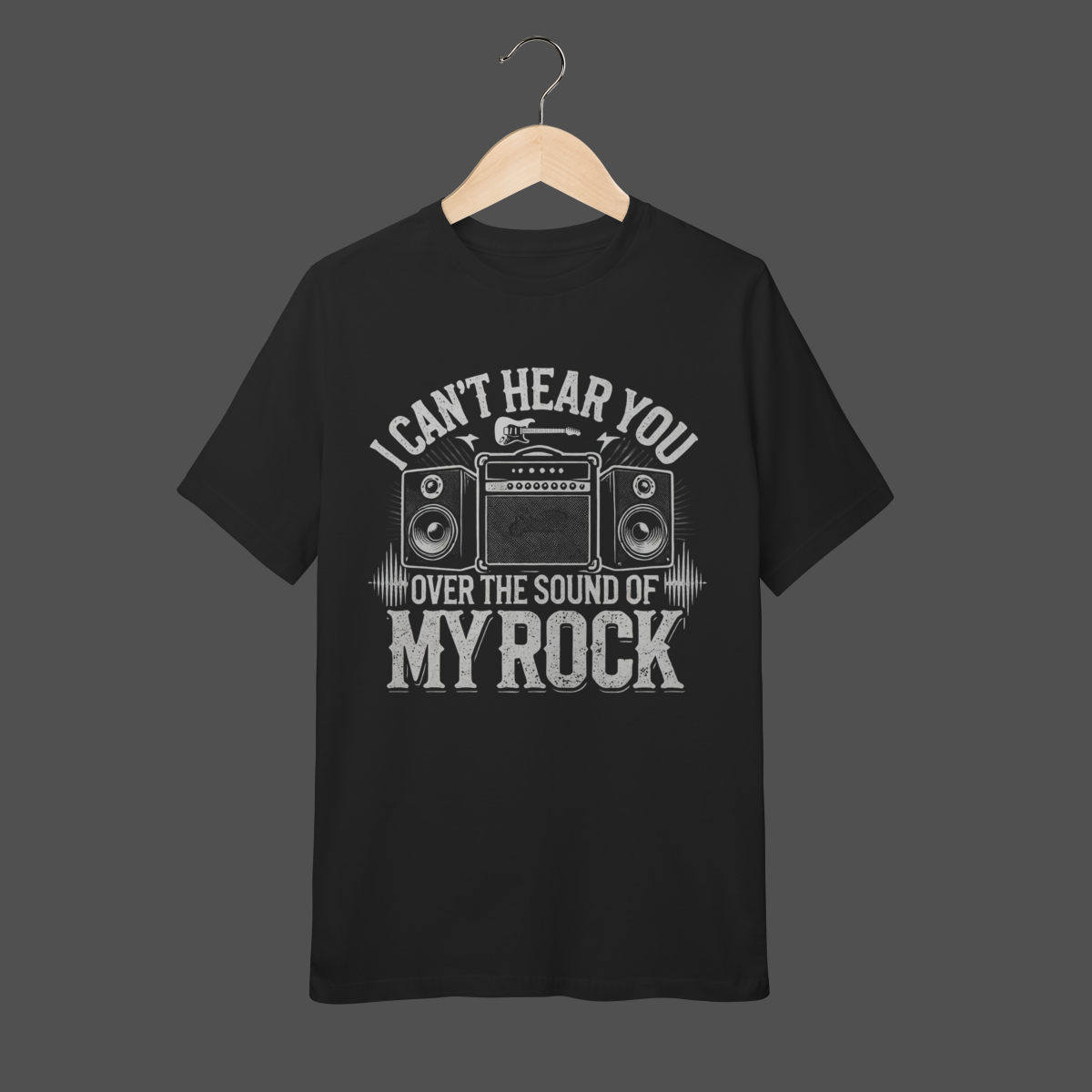 Camiseta Infantil (10 a 14) | I Can't Hear You - Over The Sound Of My Rock