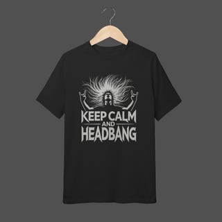 Camiseta Infantil (10 a 14) | Keep Calm And HeadBang
