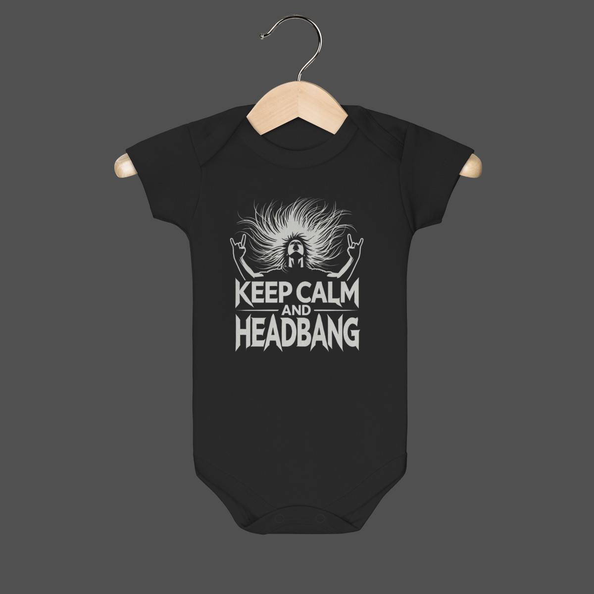 Nome do produto: Body Infantil | Keep Calm And HeadBang
