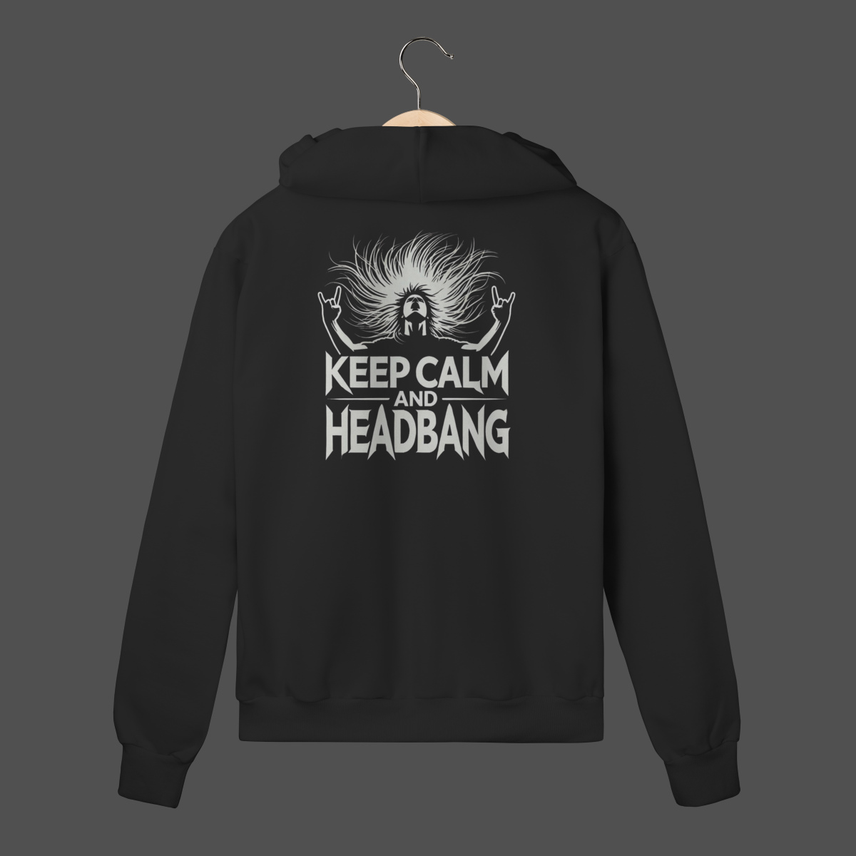 Moletom C/ Zíper Prime | Keep Calm And HeadBang