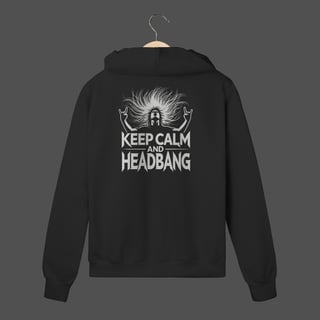 Moletom C/ Zíper Prime | Keep Calm And HeadBang