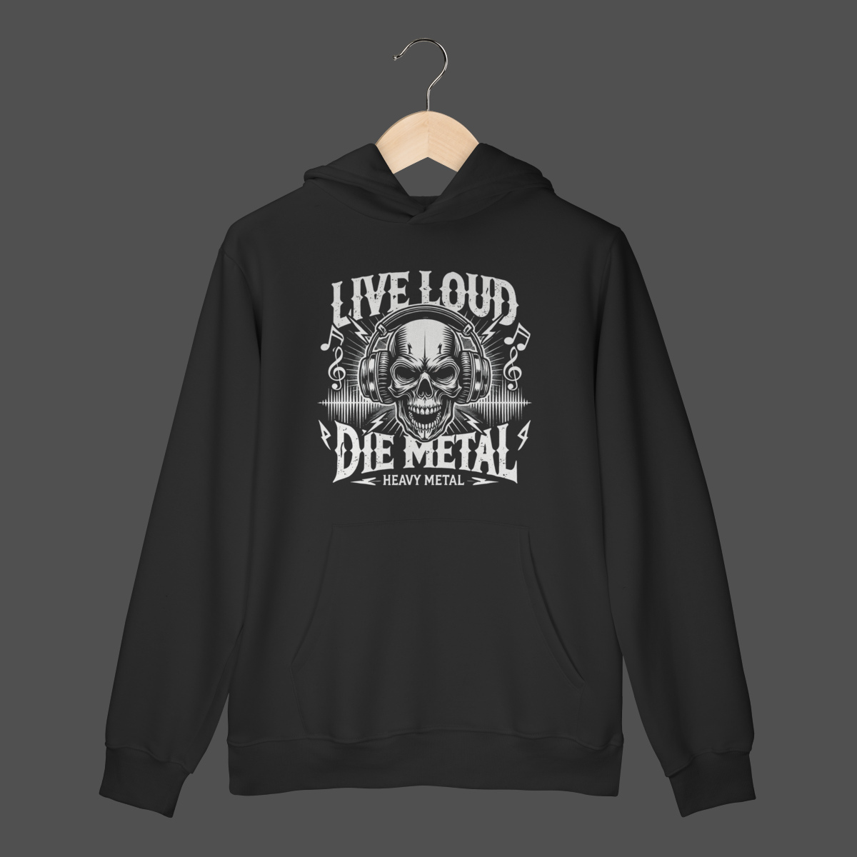 Moletom Canguru Prime | Live Loud - Die Metal