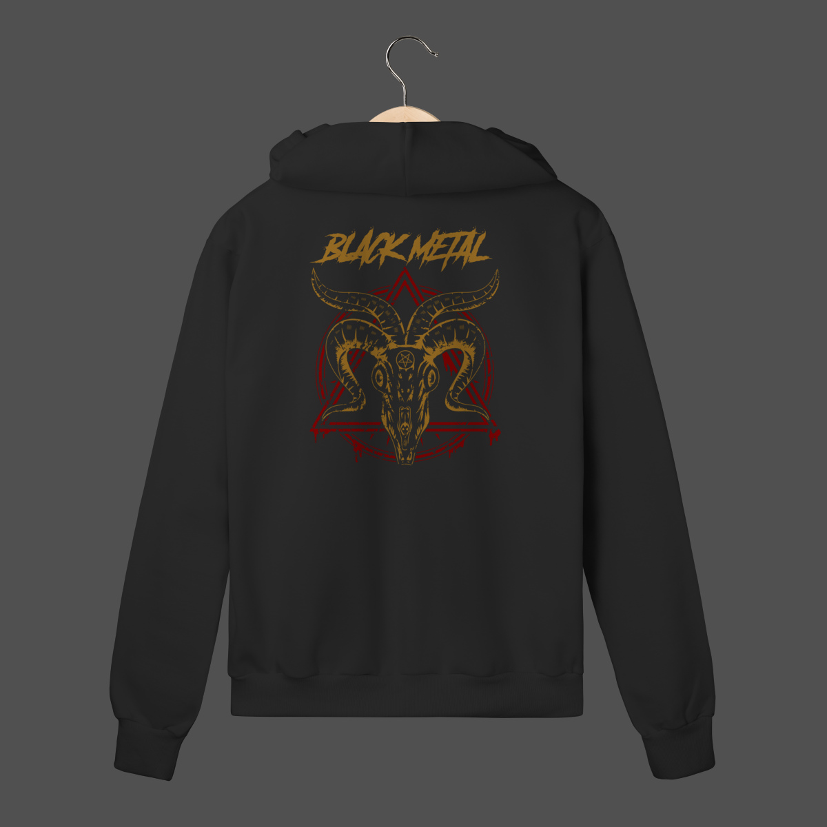 Moletom C/ Zíper Prime | Black Metal