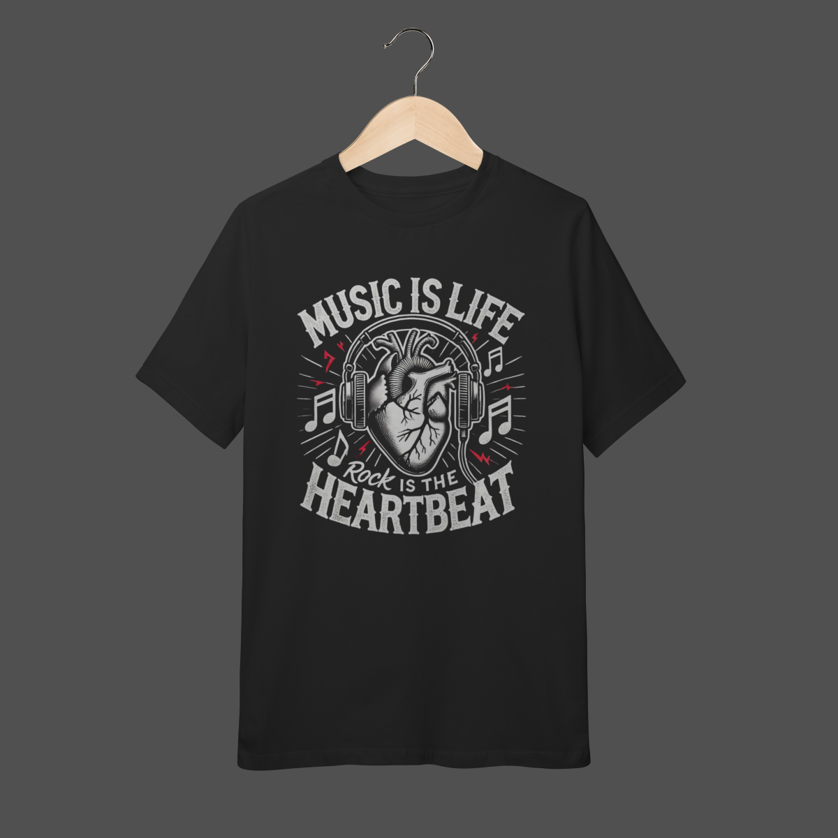 Camiseta Infantil (10 a 14) | Music Is Life
