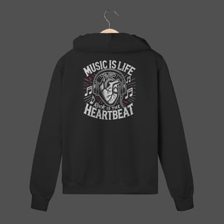 Moletom C/ Zíper Prime | Music Is Life