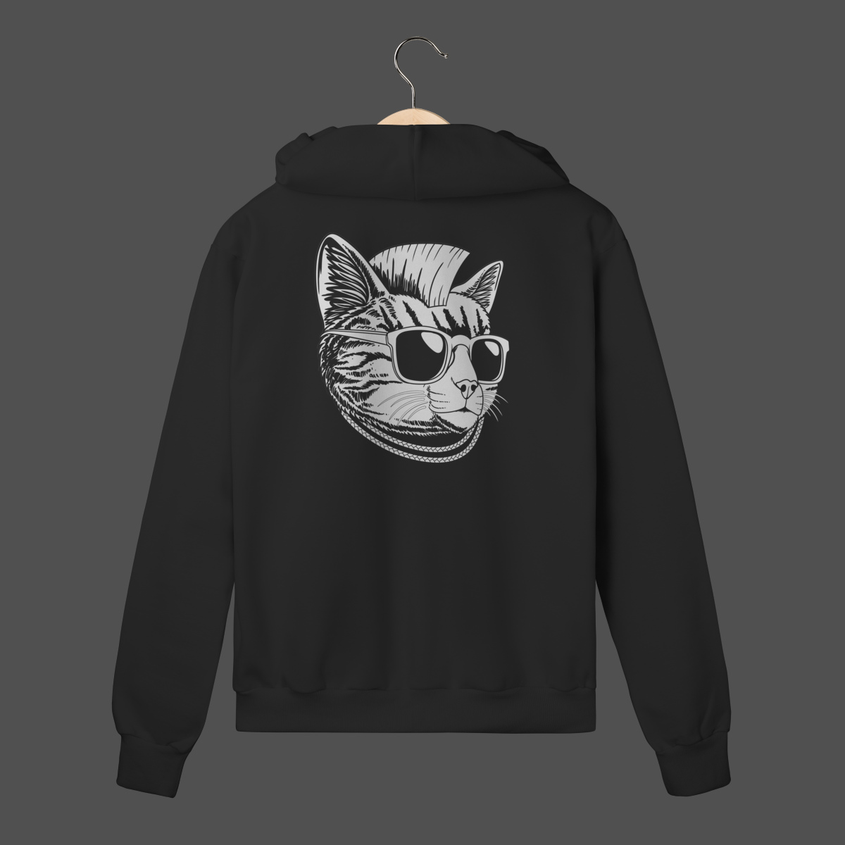 Moletom C/ Zíper Prime | Punk Cat