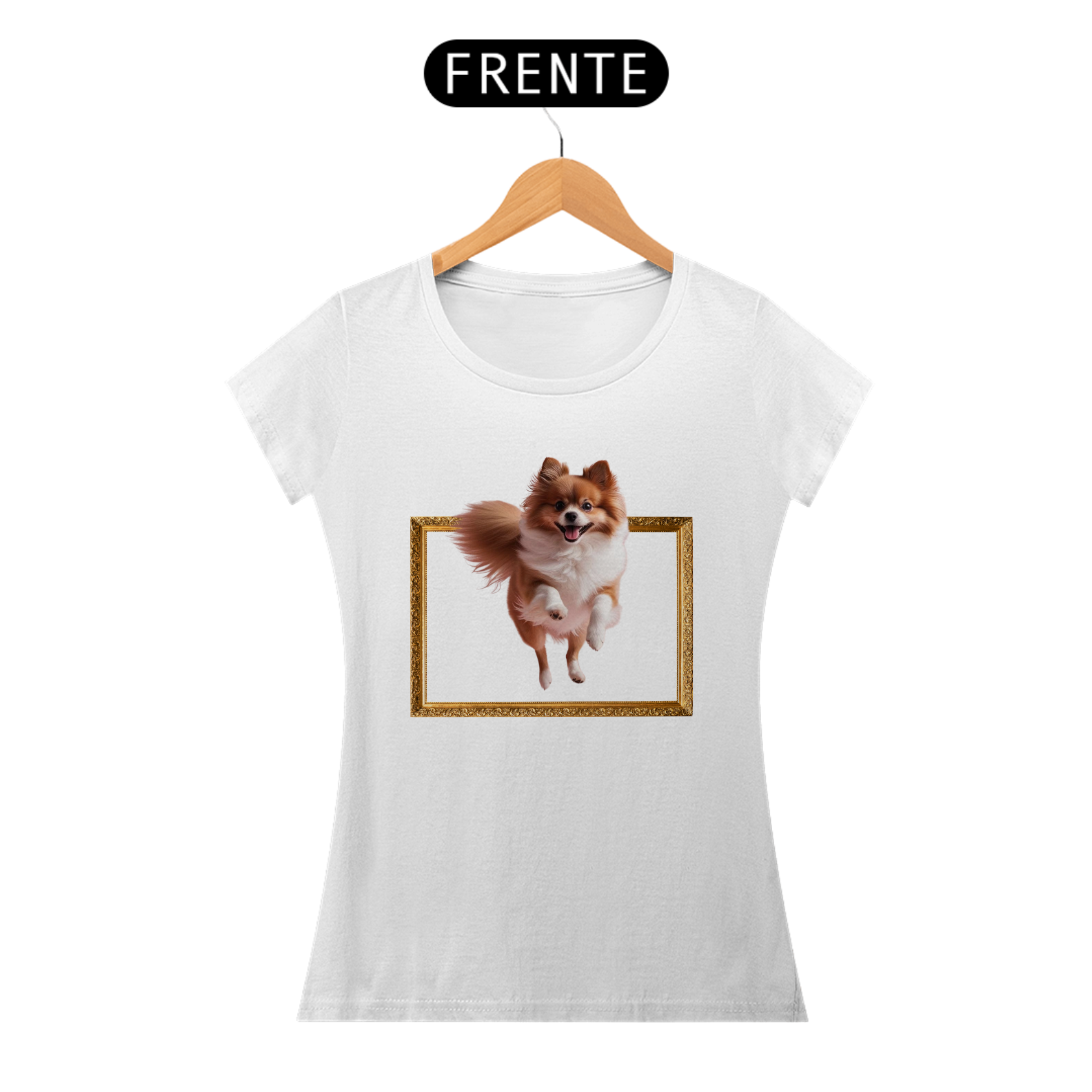 Baby Look Lulu da Pomerânia - Moldura