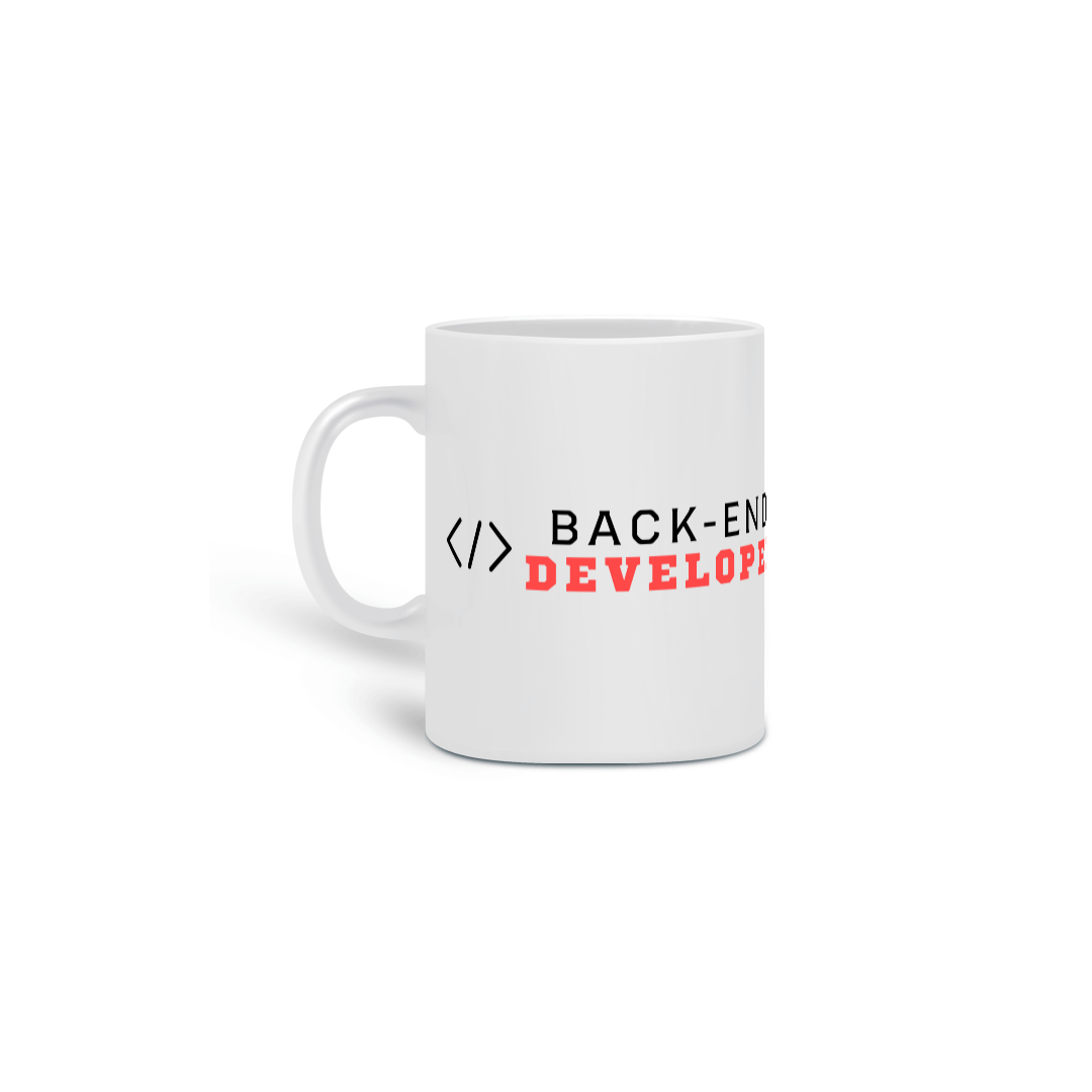 Nome do produto: Caneca Back-end Developer
