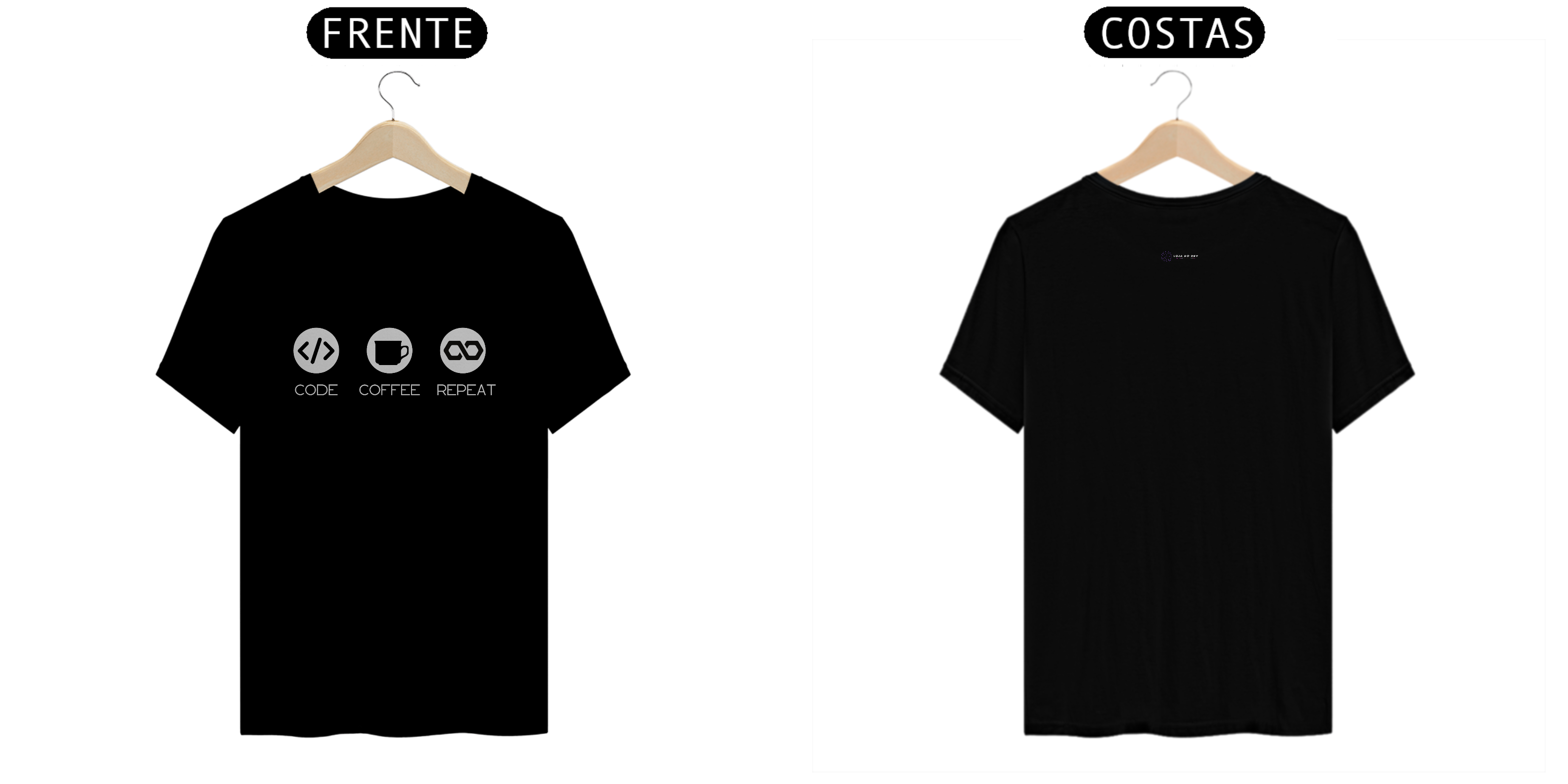Nome do produto: T-shirt Classic code coffee repeat