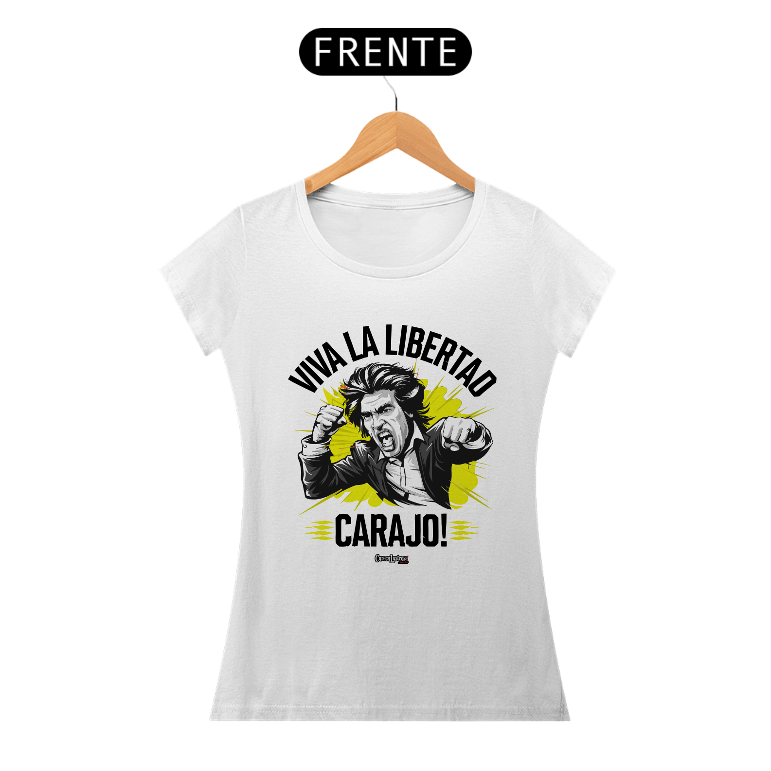 Nome do produto: Camiseta FEM - Viva La Libertad Carajo! Dark Colored 